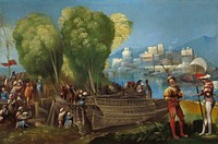 Aeneas and Achates on the Libyan Coast (ca. 1520) by Dosso Dossi.  