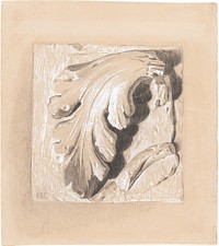 A Fragment from an Antique Frieze drawing in high resolution by Sir Edward Burne–Jones (1833–1898).  