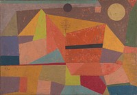 Heitere Gebirgslandschaft (Joyful Mountain Landscape) (1929) by Paul Klee. Original from Yale University Art Gallery. 