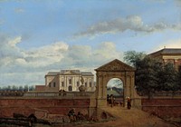 An Architectural Fantasy (ca. 1670) by Jan van der Heyden.  