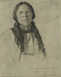 An Arapahoe Boy (ca. 1882) by George de Forest Brush.  