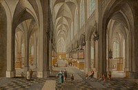 Antwerp Cathedral (ca. 1650–1655) by Peeter Neeffs the Elde.  