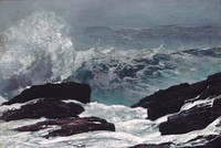 Maine Coast (1896) by Winslow Homer. Original from The MET museum. 