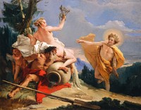 Apollo Pursuing Daphne (ca. 1755&ndash;1760) by Giovanni Paolo Panini.  