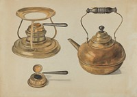 Burner and Kettle (1935–1942) by Edith Magnette. 