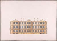 Longleat, Somerset: Elevation (ca. 1810) drawings in high resolution by Studio of Sir Jeffry Wyatville.  