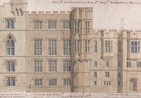 Windsor Castle, Berkshire: Upper Ward (1766–1840) drawings in high resolution by Studio of Sir Jeffry Wyatville.  