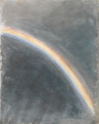 Sky Study with Rainbow (1827) painting in high resolution by John Constable.  