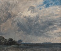 Study of a Cloudy Sky (ca. 1825) painting in high resolution by John Constable.  