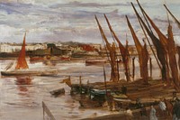 Battersea Reach (ca. 1863) by James McNeill Whistler.  