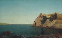 Beacon Rock, Newport Harbor (1857) by John Frederick Kensett.  