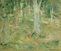 For&ecirc;t de Compi&egrave;gne (1885) in high resolution by Berthe Morisot. 