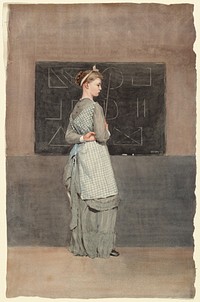 Blackboard (1877) by Winslow Homer.  