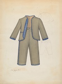 Boy's Suit (ca.1937) by Sara Garfinkel.  