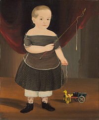 Boy with Toy Horse and Wagon (c. 1845) by William Matthew Prior.  