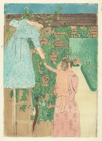 Gathering Fruit (1893) by Mary Cassatt. 