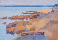 Calanque des Antibois (1891–1892) painting in high resolution by Henri-Edmond Cross.  