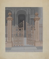 Cast Iron Gate (c. 1936) byJoseph L. Boyd.  