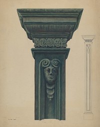 Cast Iron Pillar (1935–1942) by Vera Van Voris.  