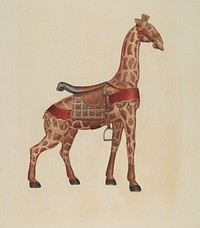 Carousel Giraffe (c. 1939) by Henry Tomaszewski.  