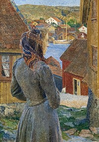 Eventide, Bohuslan (1903) painting in high resolution by Carl Wilhelmson. Original from the Thiel Gallery. 