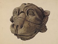 Cat Head Gargoyle (1932&ndash;1945) by John Davis. 