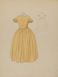 Child's Dress & Collar (ca.1936) by Roberta Spicer.  