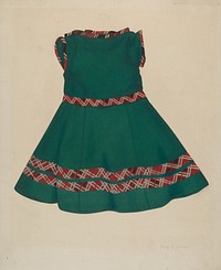 Child's Dress (1935–1942) by Mary D. Porter.  