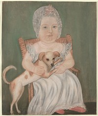 Child with pet dog by Micah Williams.