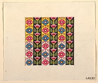 Geometric design for printed textile (1800–1818) by Louis-Albert DuBois.  