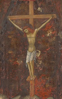 Christ on the Cross (ca. 1380–1390) by Andrea di Bartolo.  