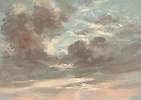 Cloud Study, Stormy Sunset (1821-1822) painting in high resolution by John Constable.  