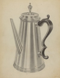 Silver Coffee Pot (1935–1942) by Michael Fenga.  