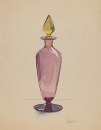 Cologne Bottle (1935–1942) by Elizabeth Dimling.  