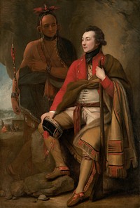 Colonel Guy Johnson and Karonghyontye (Captain David Hill), (1776) by Benjamin West.  