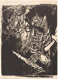 Composer Klemperer (1916) print in high resolution by Ernst Ludwig Kirchner.  