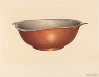 Copper Bowl (ca.1938) by Rex F. Bush.  