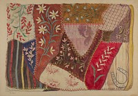 Crazy Quilt (ca. 1940) by Edith Magnette.  