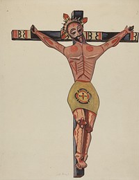 Crucifix - From the Vicinity of Mora (1935&ndash;1942) by E. Boyd.