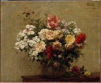 Summer Flowers (1880) by Henri Fantin&ndash;Latour.  