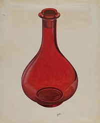 Decanter and Stopper (ca. 1936) by Edward White.  