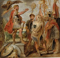 Decius Mus Addressing the Legions (ca. 1616) by Sir Peter Paul Rubens.  