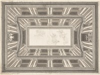Design for a Trompe&ndash;l'oeil Ceiling Decoration (c. 1780) by Pietro de Angelis.  