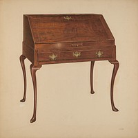 Desk (ca. 1940) by Harry Eisman.  