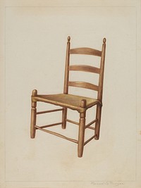 Dining Room Chair (ca.1938) by Manuel G. Runyan.  