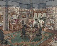 Dining Room (1935&ndash;1942) by Perkins Harnly.  