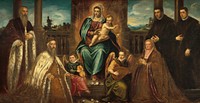 Doge Alvise Mocenigo and Family before the Madonna and Child (ca. 1575) by Jacopo Tintoretto.  