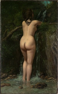 The Source (1862) by Gustave Courbet Original public domain image from The MET Museum