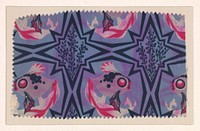 Textile sample (ca. 1920) textiles-printed in high resolution by Dagobert Peche.  