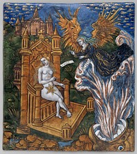 Juno, Seated on a Golden Throne, Asks Alecto to Confuse the Trojans (Aeneid, Book VI). Original public domain image from The MET Museum